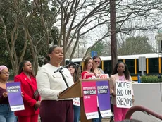 Акции протеста UA URGE в законодательном доме Алабамы против сексуального воспитания